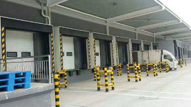 लोडिंग और अनलोडिंग के लिए जस्ती स्टील आर्क मैकेनिकल डॉक आश्रय